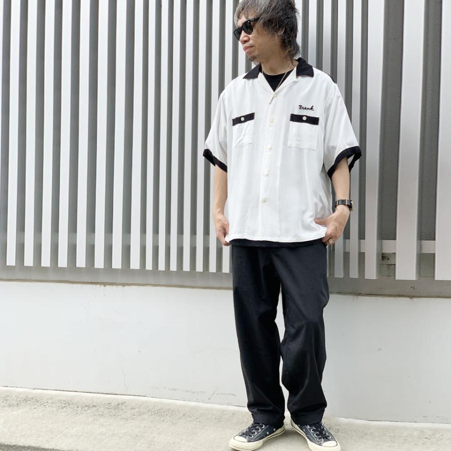 半額以下 ビレッジマンズストア zephyrenコラボ ボウリングシャツ 白M Zephyren Online Store / BOWLING SHIRT- ビレッジマンズストア