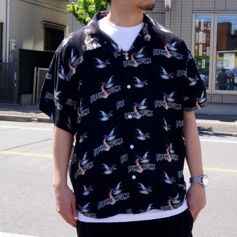 FUCKING AWESOME ラガーシャツ FUCKING AWESOME ファッキングオーサム 開襟シャツ BIRD BAG