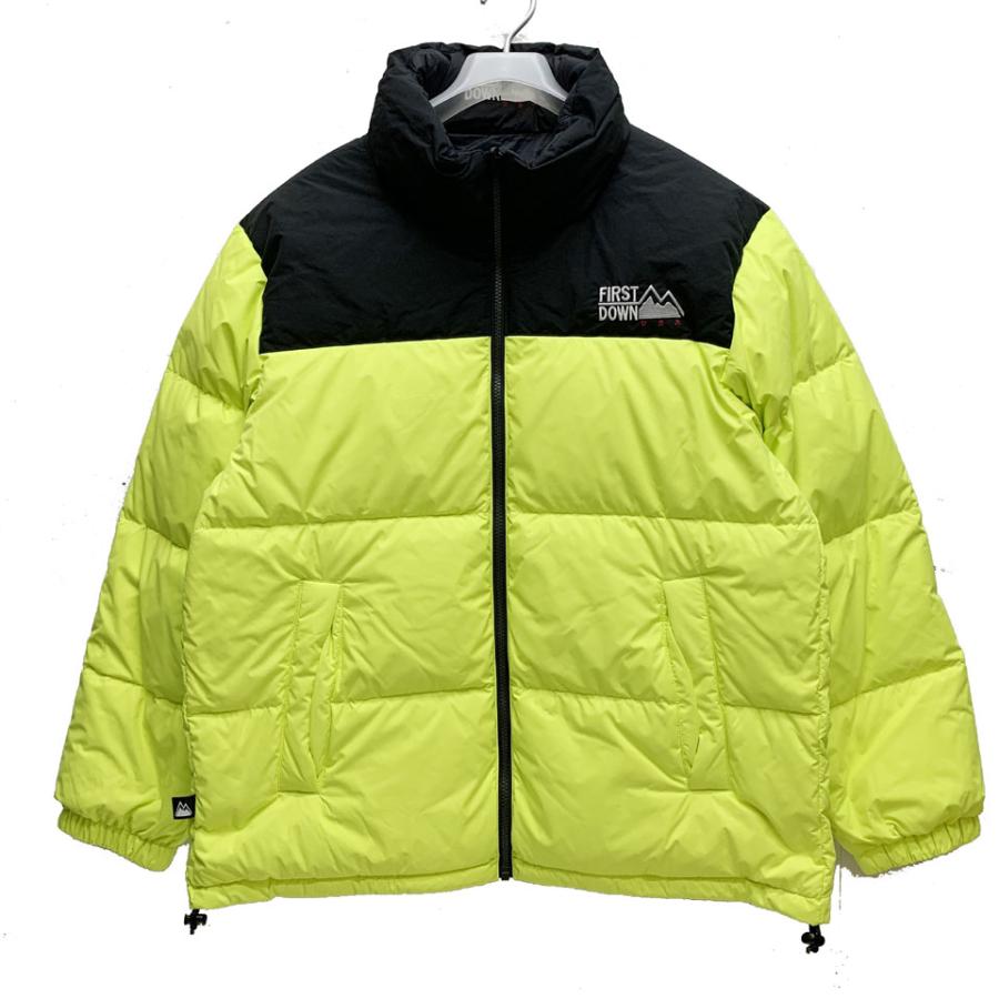 SALE セール ファーストダウン FIRST DOWN リバーシブル ダウンジャケット REVERSIBLE BUBBLE DOWN JACKET MICROFT F542001 ネオンイエロー/ブラック YELLOW｜mr-vibes｜07