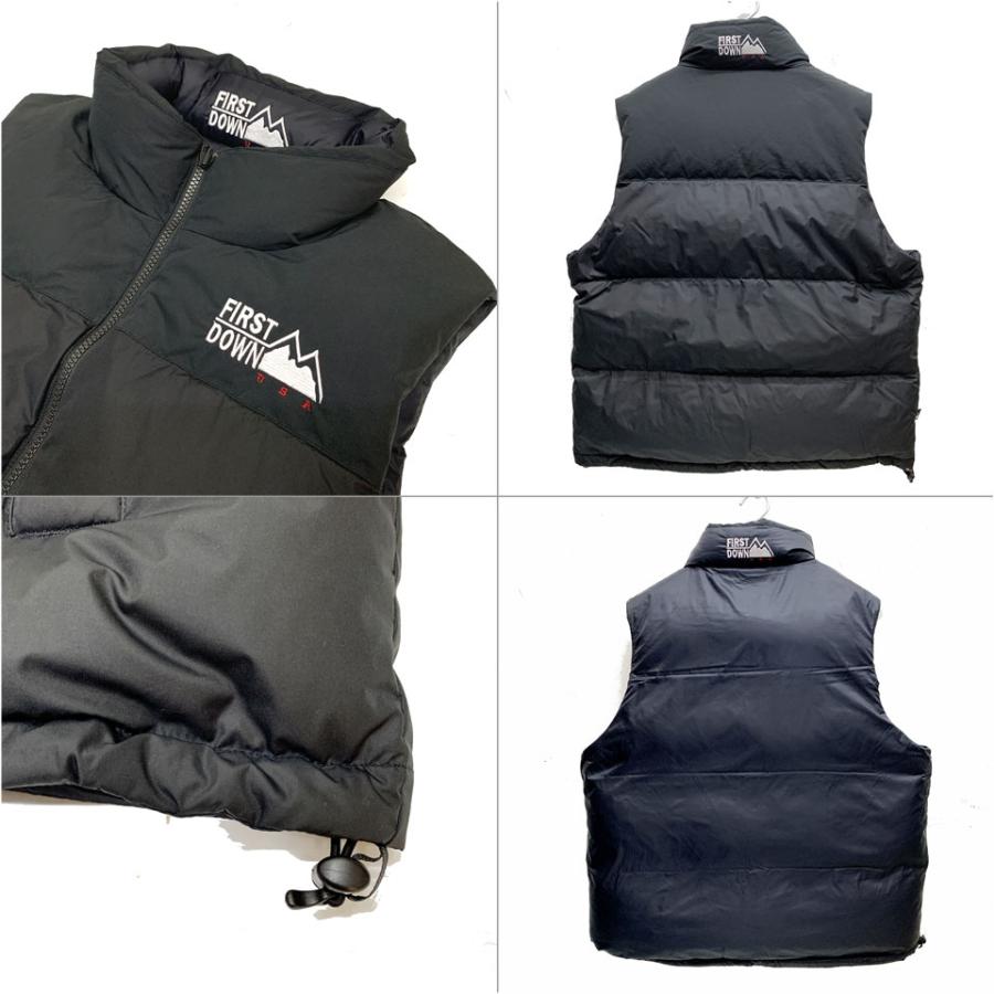 SALE セール ファーストダウン FIRST DOWN ダウンベスト BUBBLE DOWN VEST MICROFT F542002 ブラック 黒 BLACK｜mr-vibes｜08