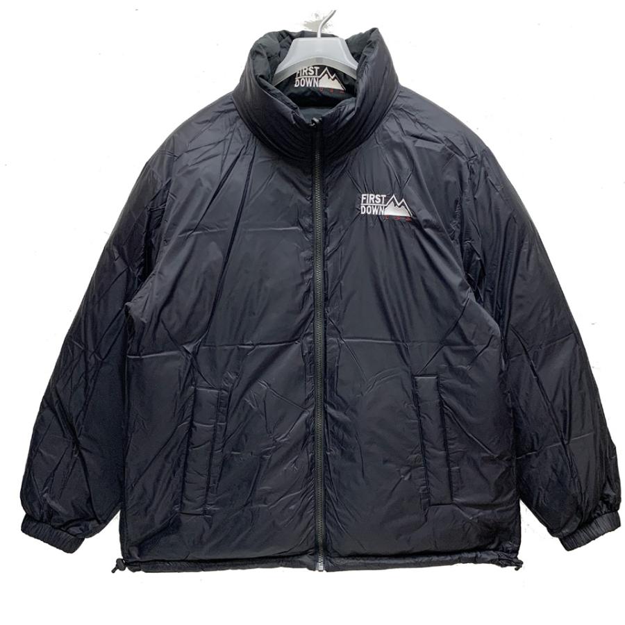 ★超美品FIRST DOWN リバーシブル ダウンベスト ジャケット 黒白 ☆超美品FIRST DOWN リバーシブル ダウンベスト ジャケット 黒白