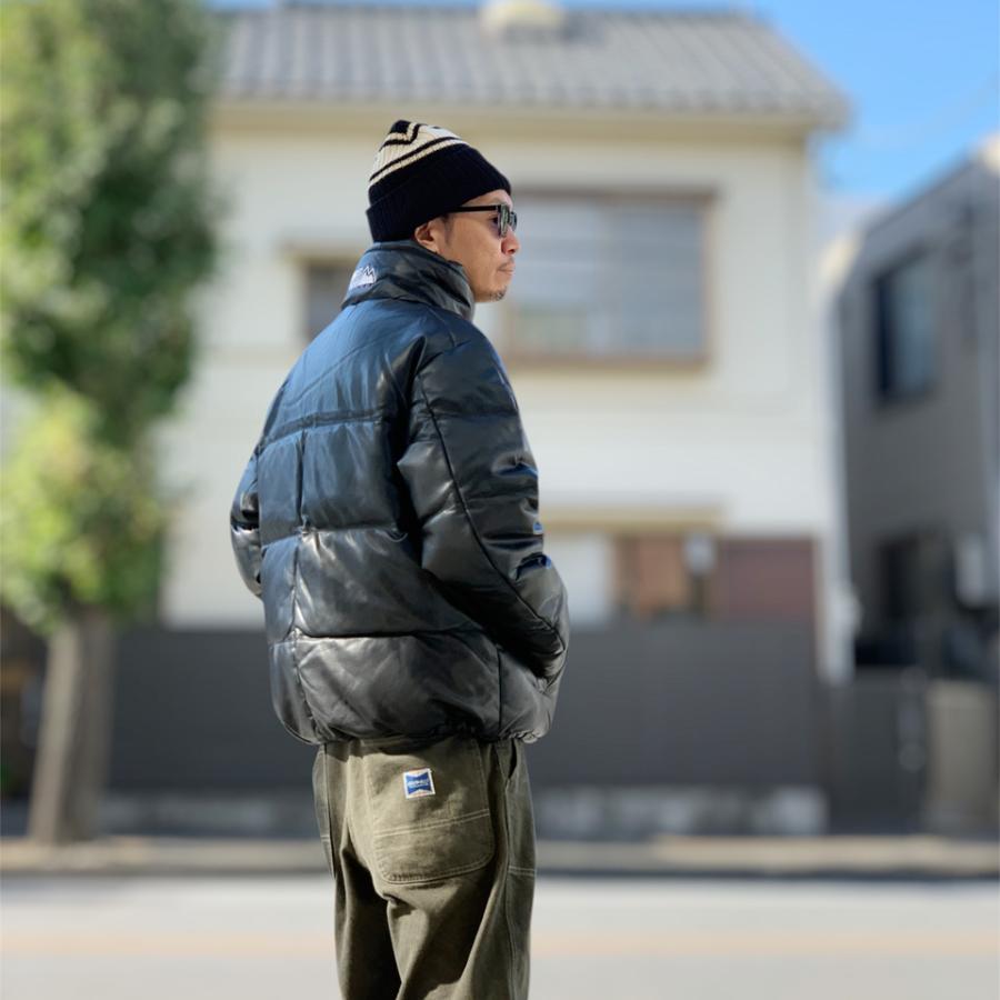 FIRST DOWN ファーストダウン PUレザーダウンジャケット BUBBLE JKT