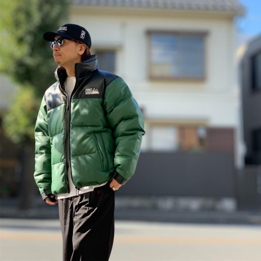 FIRST DOWN（ファーストダウン） FIRST DOWN PUレザーダウンジャケット