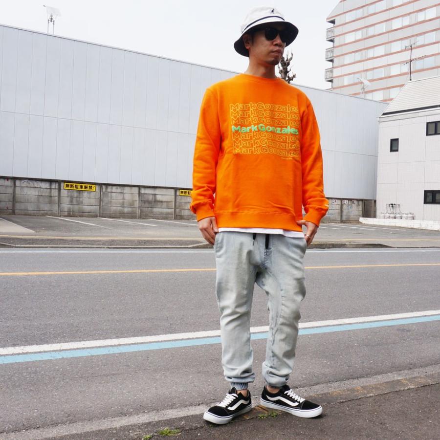 マークゴンザレス MARK GONZALES クルースウェット トレーナー SAGARA LOGO CREW オレンジ ORANGE｜mr-vibes｜02