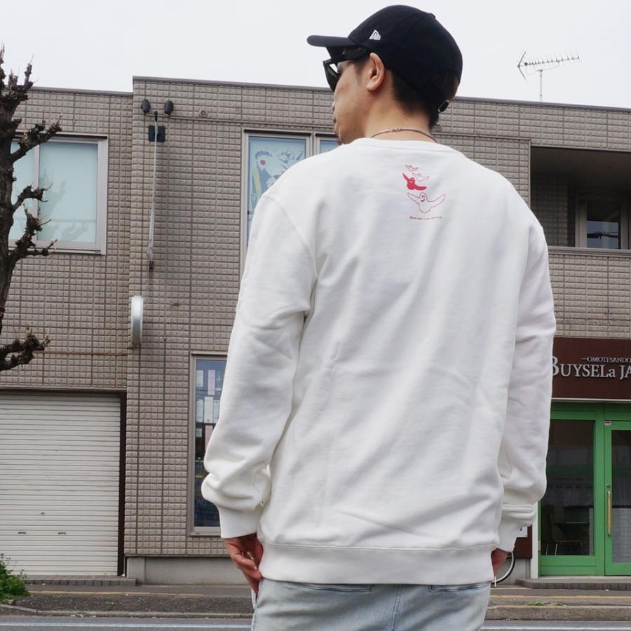 マークゴンザレス MARK GONZALES クルースウェット トレーナー SAGARA LOGO CREW ホワイト 白 WHITE｜mr-vibes｜03