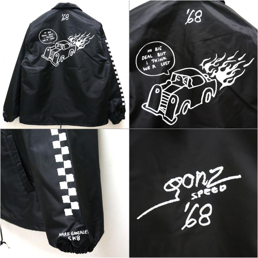 マークゴンザレス MARK GONZALES コーチジャケット GONZ SPEED COACH JACKET ブラック 黒 BLACK｜mr-vibes｜05