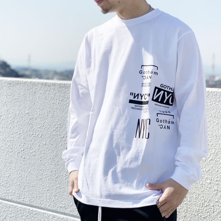 全2色 ゴッサム GOTHAM ロンT Tシャツ MULTI LOGO L/S Tee ホワイト