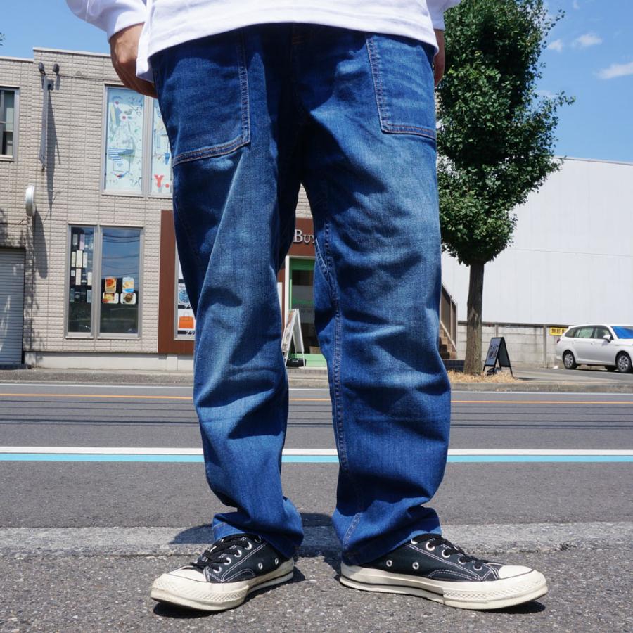 グラミチ GRAMICCI デニムルーズテーパードパンツ DENIM LOOSE TAPERED PANTS クライミングパンツ グラミチパンツ インディゴ 2002-DFJ｜mr-vibes