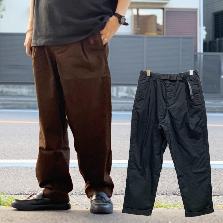 Gramicci（グラミチ） 全2色 タックテーパードパンツ TC TWILL TUCK