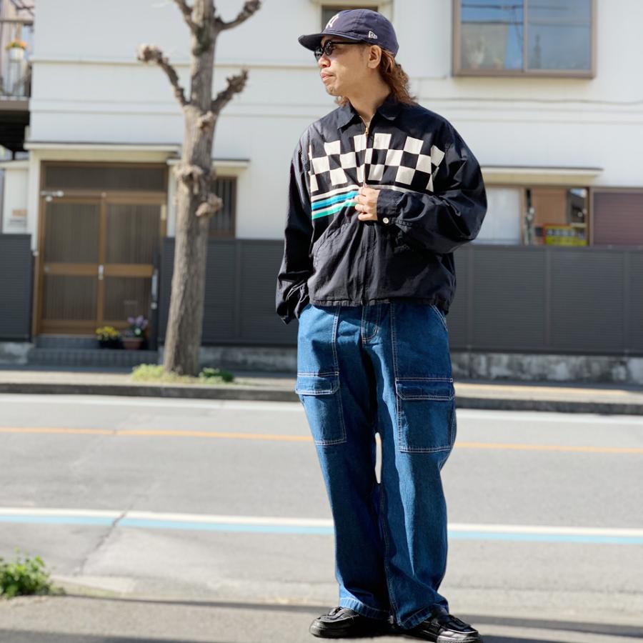 フラボア × グラミチ / コラボ サルエルデニムパンツ　ライトブルー 坪田あさみさんコラボ＞SAROUEL Denim /サルエル デニムパンツ ライト
