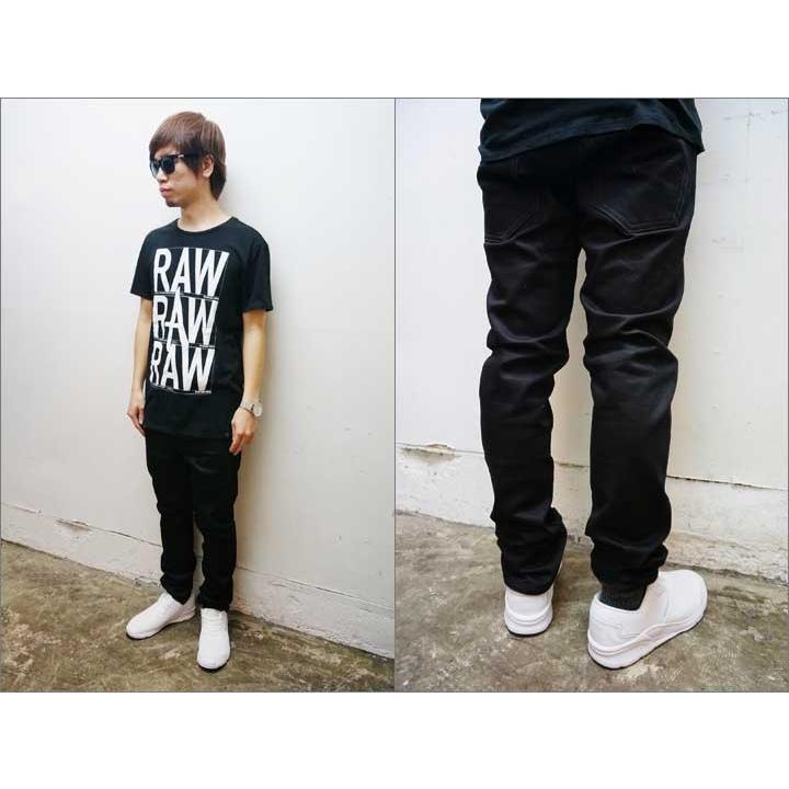 G-STAR RAW ジースターロウ ジースター デニム 3301 SLIM / BLACK EDINGTON STRECH DENIM ジーンズ スリムフィット ストレッチ ブラック 黒｜mr-vibes｜03