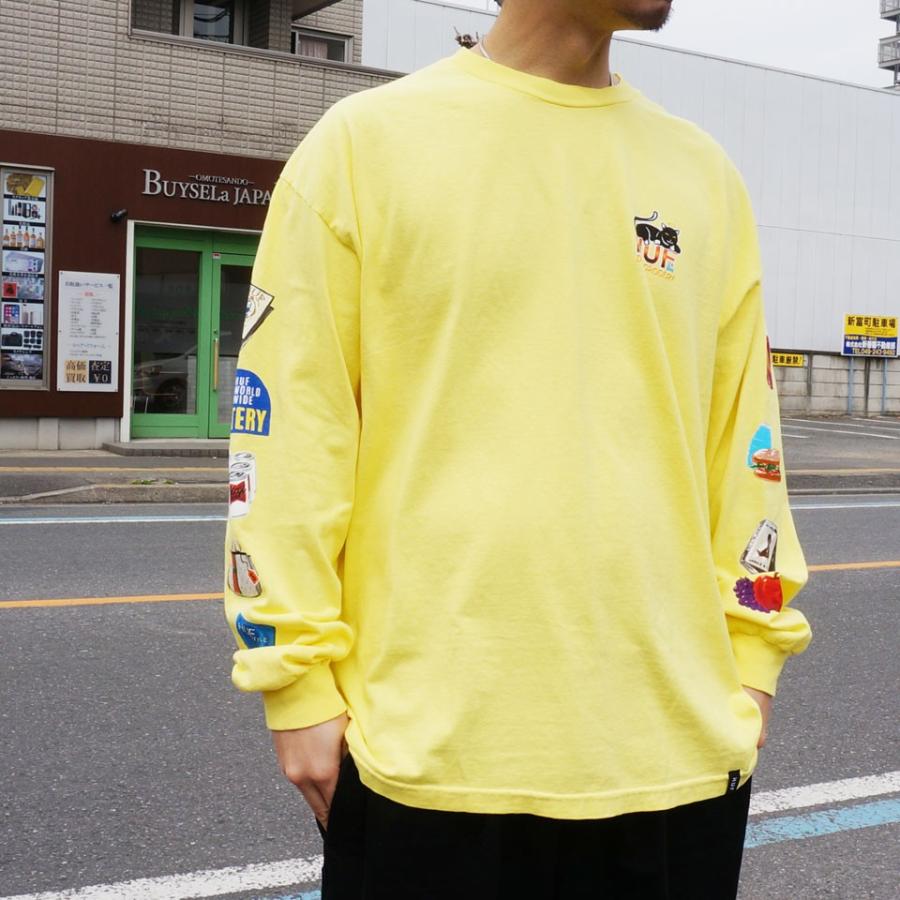 ☆HUF（ハフ）☆PHOENIX L/S TEE (長袖シャツ） FRUITSTAND LS TEE / HUF ハフ Tシャツ 長袖 ロンT（Tシャツ