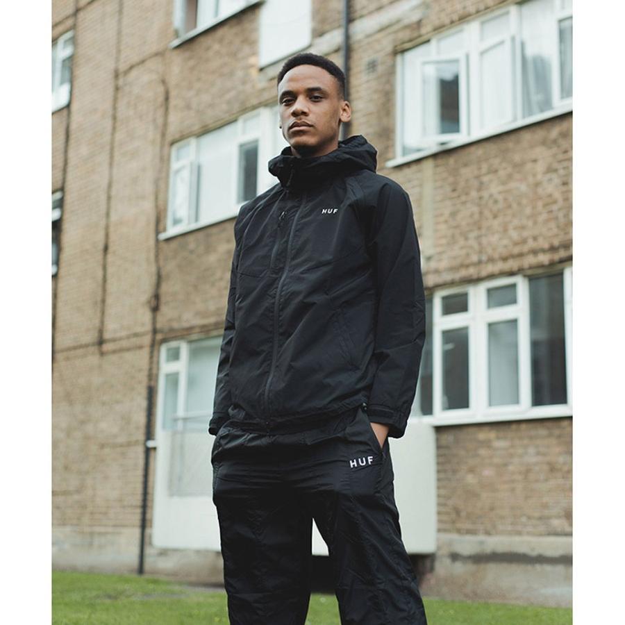 HUF ハフ ナイロンジャケット STANDARD SHELL 2 JACKET ブラック HUF ハフ ナイロンジャケット STANDARD SHELL 2 JACKET ブラック