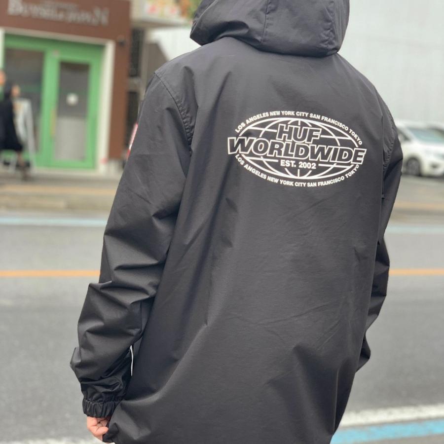 HUF（ハフ） ナイロンジャケット アノラック WORLD TOUR ANORAK