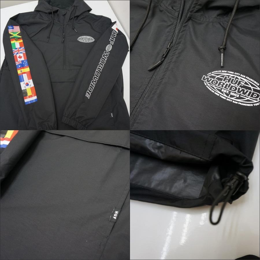 HUF（ハフ） ナイロンジャケット アノラック WORLD TOUR ANORAK