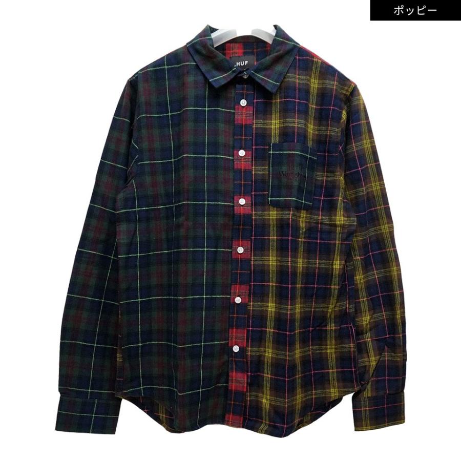 新品未使用　HUF チェック柄ネルシャツ XL HUF（ハフ） チェック ネルシャツ SWIRE L/S WOVEN SHIRT クレイジー