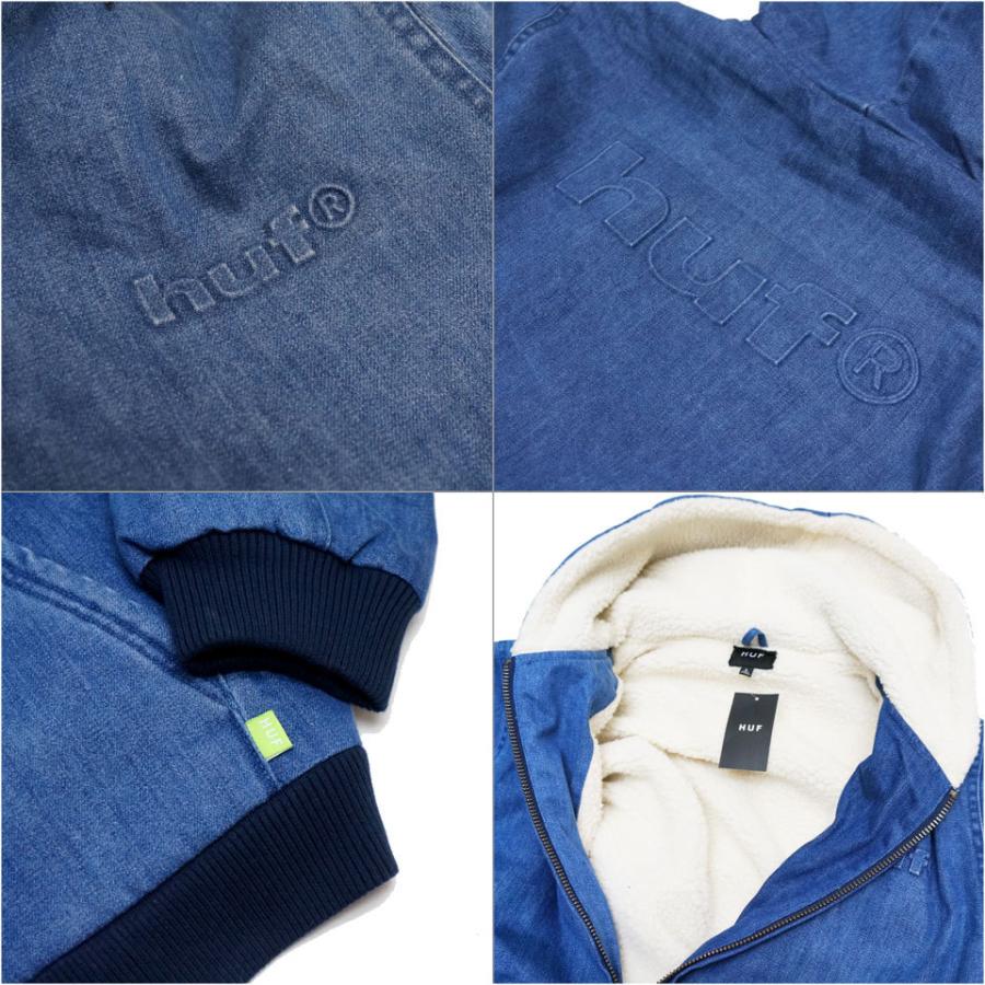HUF（ハフ） デニムジャケット デニムパーカー COLTON HOODED ZIP