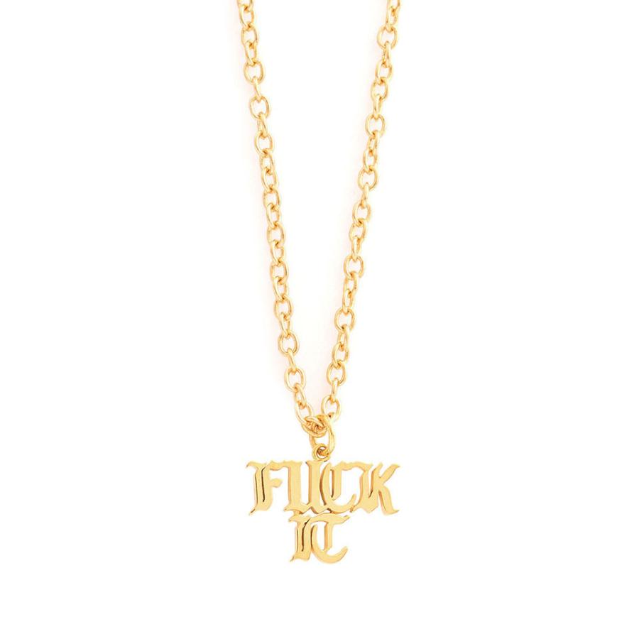 HUF（ハフ） ネックレス HUF FUCK IT GOLD NECKLACE アクセサリー