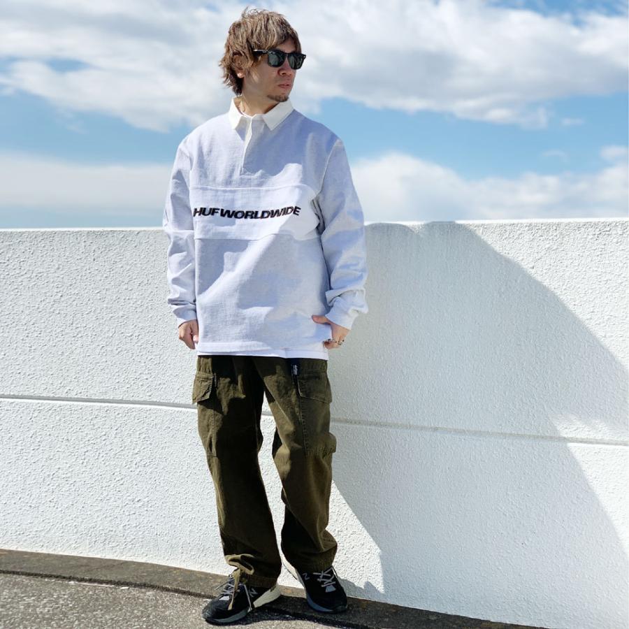 HUF ラガーシャツ HUF 全2色 ハフ ラガーシャツ ラグビーシャツ WORLDWIDE RUGBY