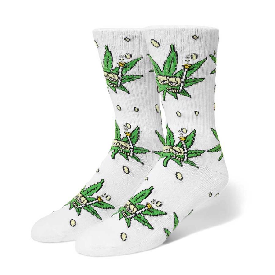 ハフ HUF 靴下 ソックス SNORKLE BUDDY CREW SOCKS プラント柄 ホワイト 白 WHITE huf2315Mrvibes 通販 Yahoo!ショッピング