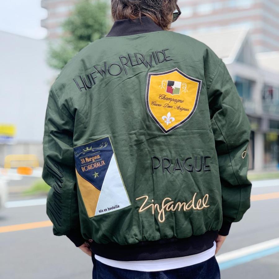 HUF ハフ スタジャン ジャケット ボンバージャケット STRATFORD HUF ハフ スタジャン ジャケット ボンバージャケット STRATFORD