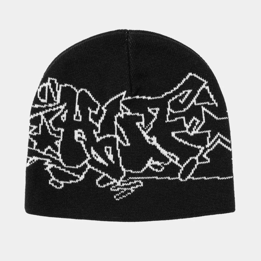 HUF ハフ ビーニー ニットキャップ ニット帽 OUTLINES SKULL