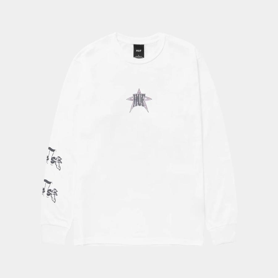HUF 全2色 ハフ ロンT Tシャツ INTERGALACTIC FREQUENCY LS TEE