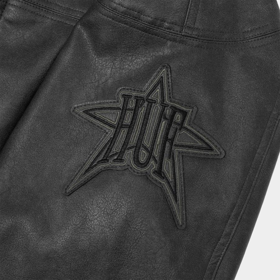 HUF（ハフ） HUF PUレザージャケット ボンバージャケット