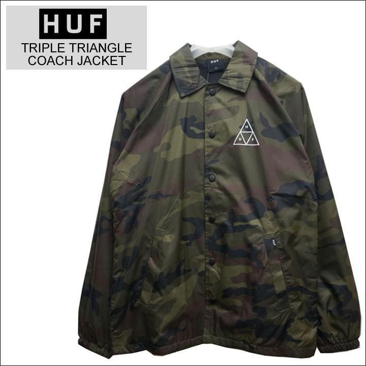 HUF（ハフ） コーチジャケット TRIPLE TRIANGLE COACH JACKET カモ