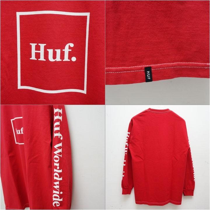 HUF（ハフ） ロンT DOMESTIC L/S Tee Tシャツ 長袖 レッド 赤 RED 定番ロゴ : Mr-vibes - 通販 ...