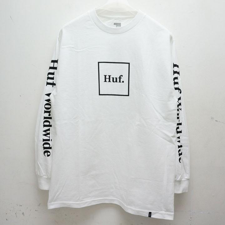 HUF（ハフ） ロンT DOMESTIC L/S Tee Tシャツ 長袖 ホワイト 白 WHITE 