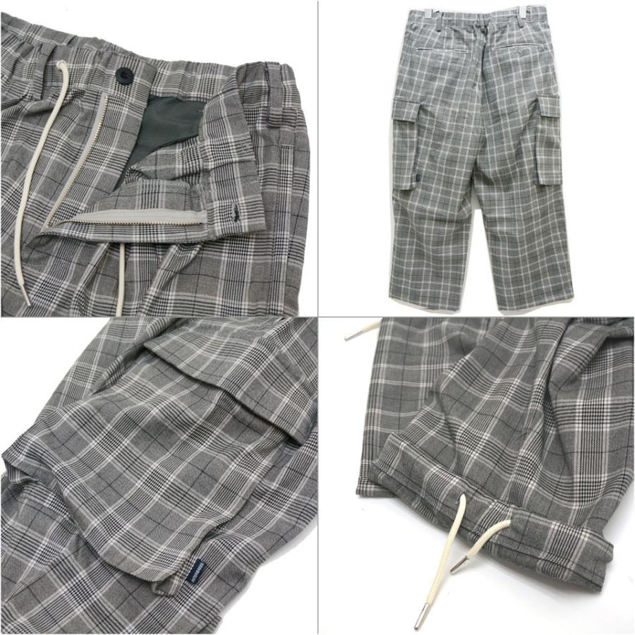 INDEPICT グレー チェック カジュアルパンツ L INDEPICT グレー