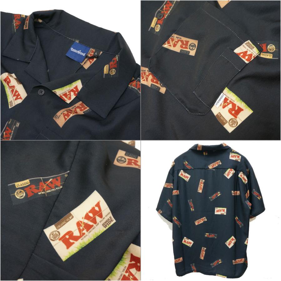 Interbreed RAWロゴ 半袖シャツ Lサイズ RAW x INTERBREED “Logo Open Collar Shirt” / Natural