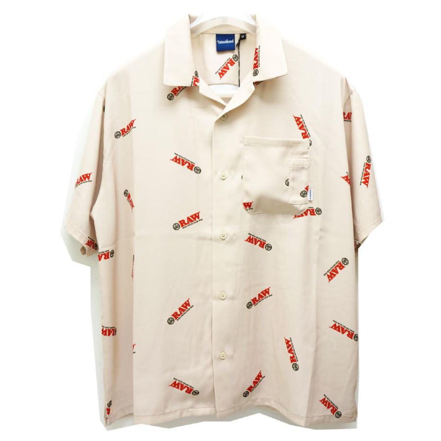 Interbreed RAWロゴ 半袖シャツ Lサイズ INTERBREED インターブリード 半袖シャツ RAW × LOGO TEXTILE