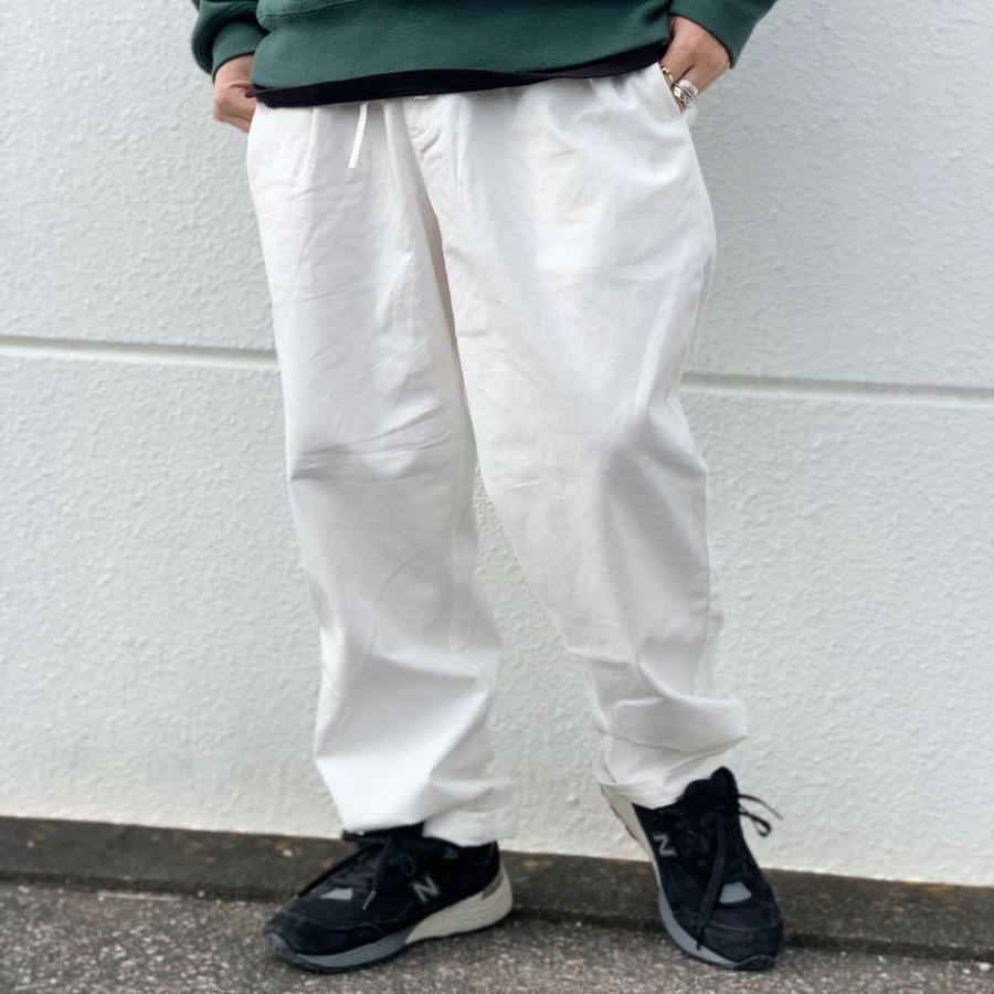 全2色 インターブリード INTERBREED チノパンツ イージーパンツ RELAXED CHINO TROUSER トラウザーパンツ ブラック 黒 アイボリー IVORY タックパンツ｜mr-vibes｜07