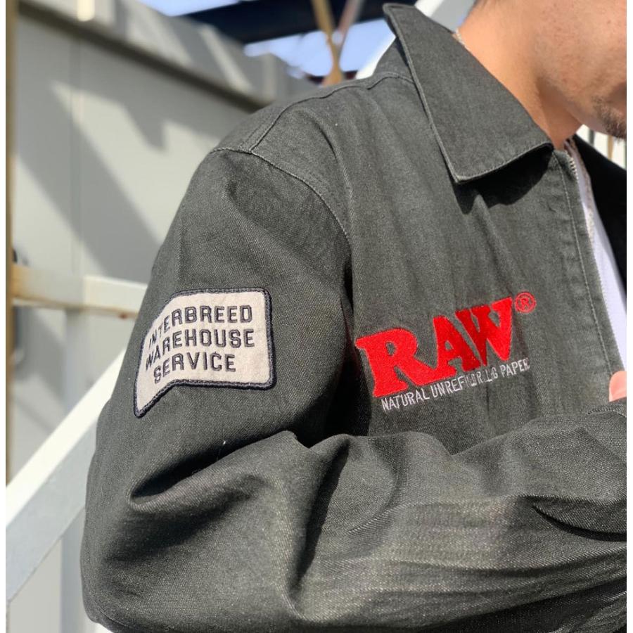 interbreed raw デニムジャケット INTERBREED インターブリード ワークジャケット × RAW Manager's