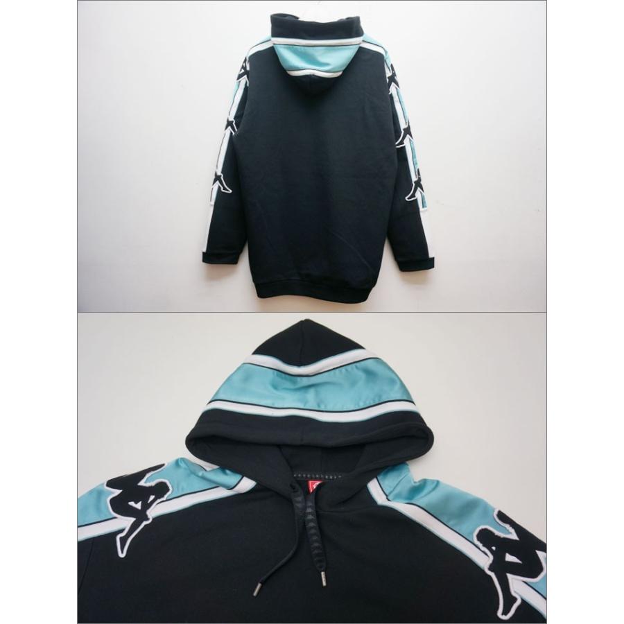 Kappa（カッパ） パーカー BIG BANDA SWEAT HOODIE ブラック 黒 BLACK