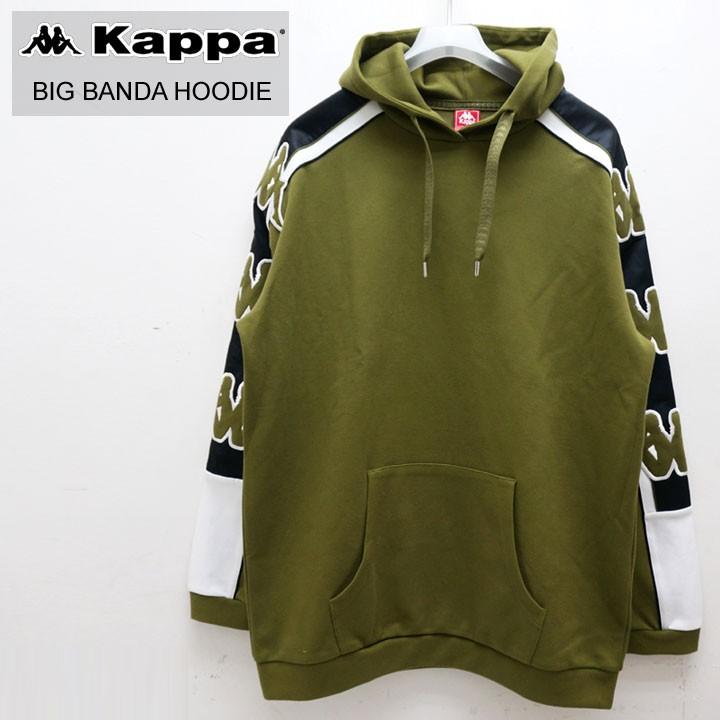 Kappa KAPPA カッパ パーカー BIG BANDA SWEAT HOODIE オリーブ