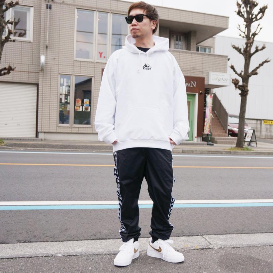 Kappa（カッパ） パーカー BIG SILHOUETTE HOODIE ブラック 黒 BLACK