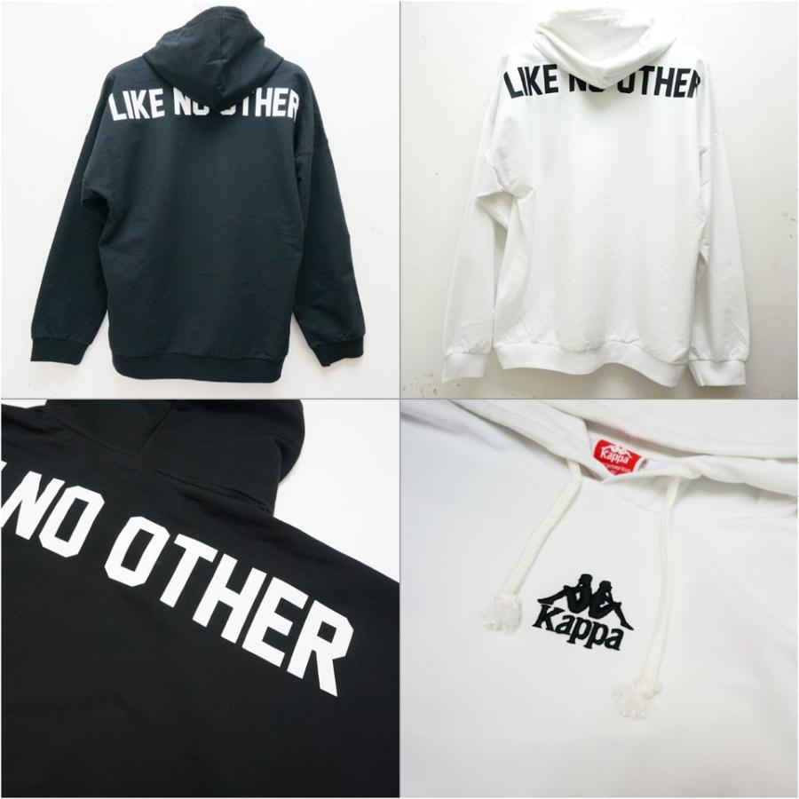 Kappa（カッパ） パーカー BIG SILHOUETTE HOODIE ブラック 黒 BLACK