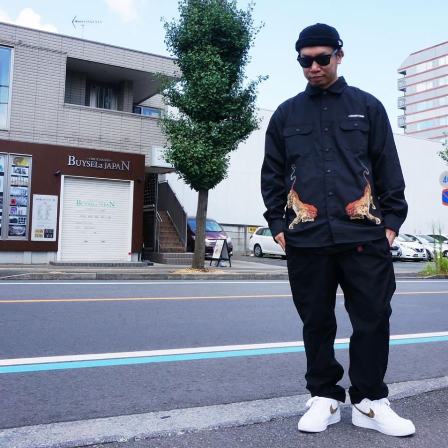 ロンリー LONELY論理 長袖シャツ ワークシャツ NUE TWINS WORK SHIRT 