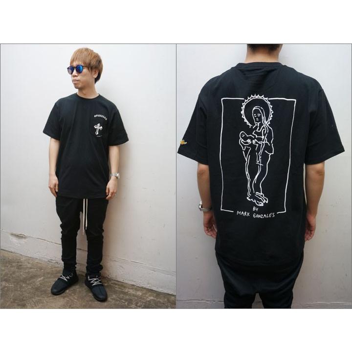 MARK GONZALES マークゴンザレス Tシャツ MARIA POCKET S/S Tee Tシャツ 半袖 ブラック 黒 BLACK｜mr-vibes｜02