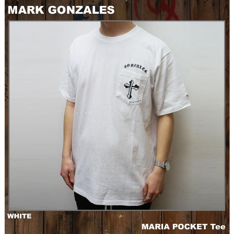 MARK GONZALES マークゴンザレス Tシャツ MARIA POCKET S/S Tee Tシャツ 半袖 ホワイト 白 WHITE｜mr-vibes