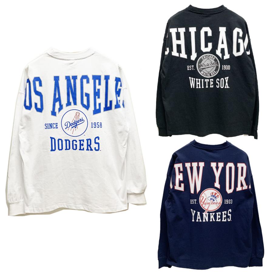 MLB 全3色 メジャーリーグベースボール ロンT BACK LOGO LS Tee