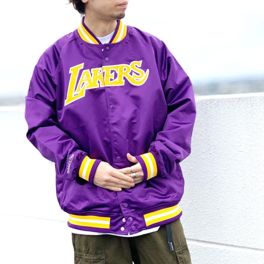 ミッチェルアンドネス Mitchell&Ness サテンジャケット スタジャン