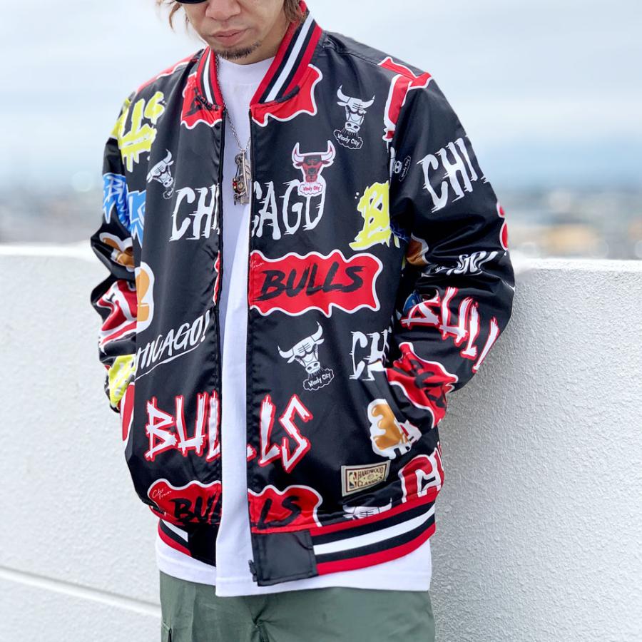 ミッチェルアンドネス Mitchell&Ness リバーシブルサテンジャケット