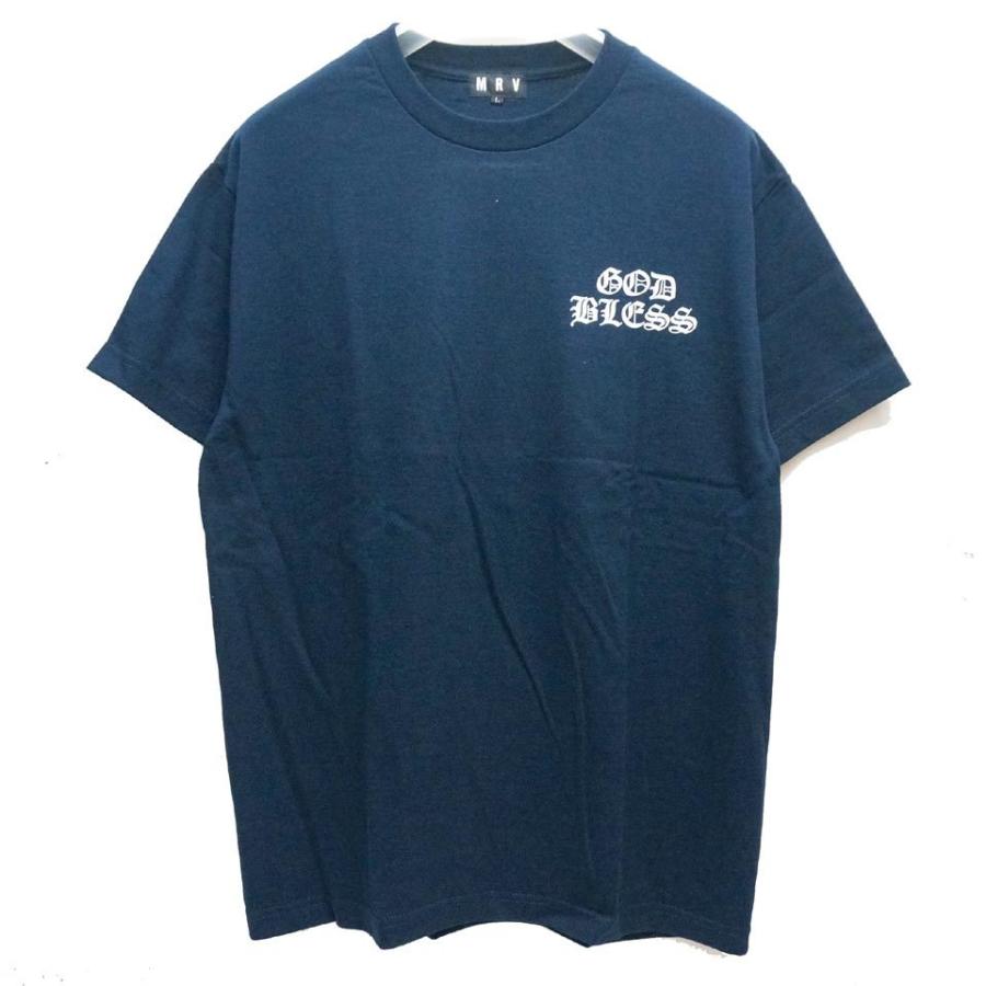 MRV by Mr.vibes Tシャツ GOD BLESS S/S Tee 半袖 オリジナル ネイビー 紺 NAVY｜mr-vibes｜06