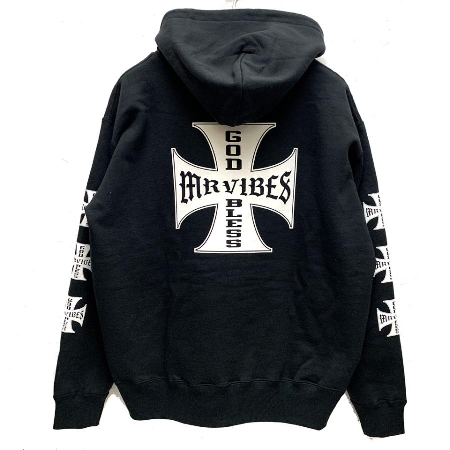 MRV by Mr.vibes パーカー フーディー IRON CROSS P/O HOODIE
