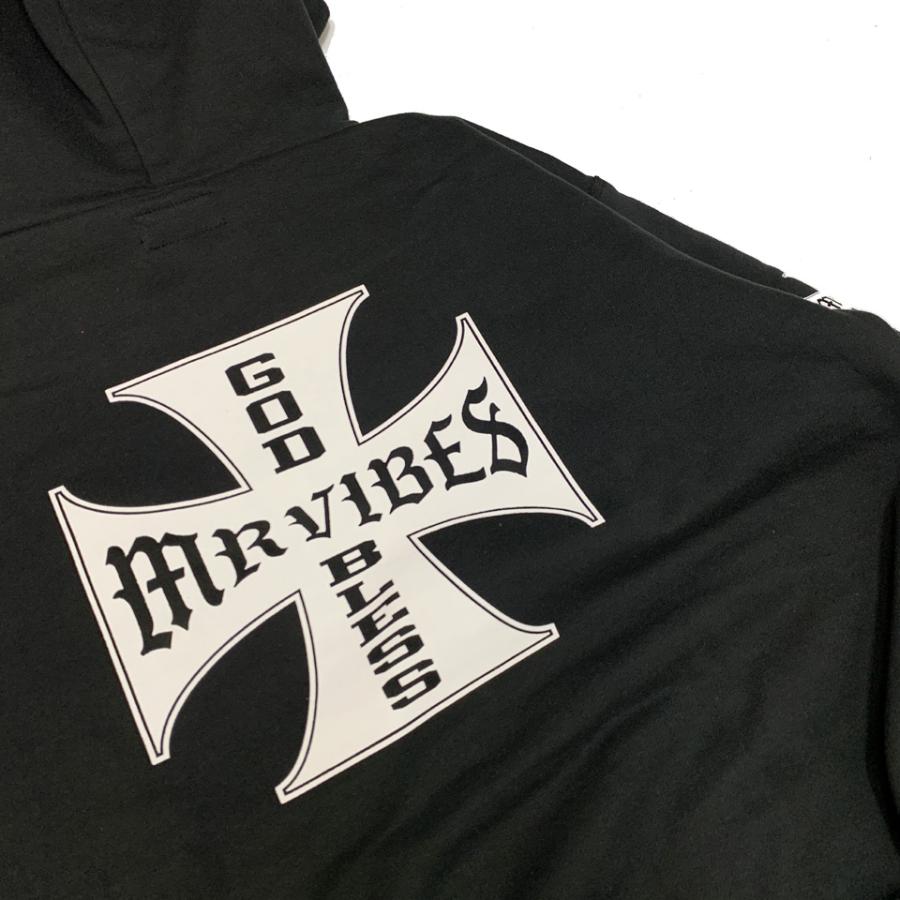 MRV by Mr.vibes パーカー フーディー IRON CROSS P/O HOODIE