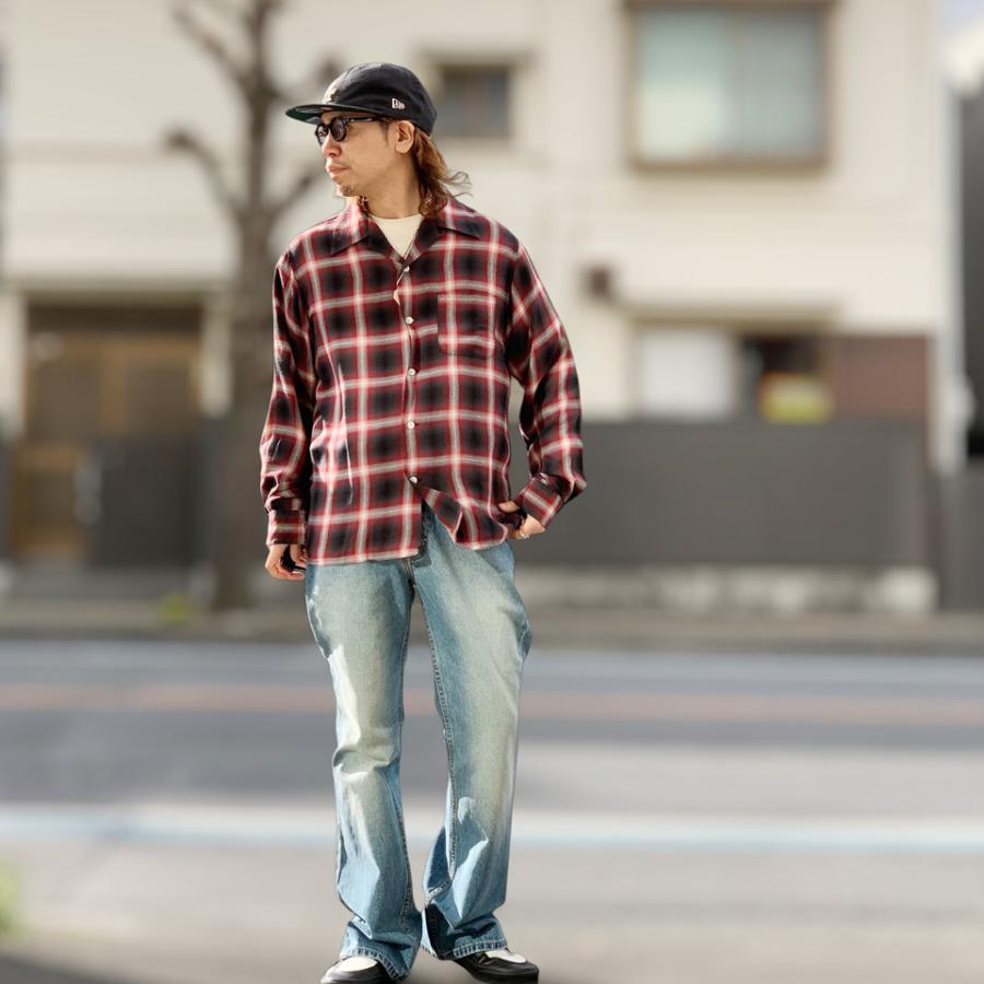 ネオブルー NEO BLUE フレアデニムパンツ FLARE BAGGY JEANS デニム